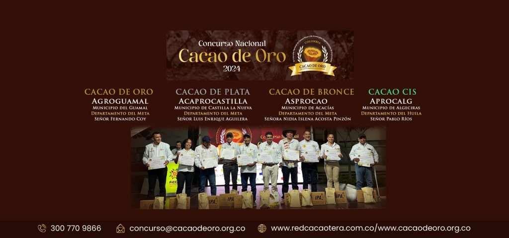 GANADORES CACAO DE ORO 2024